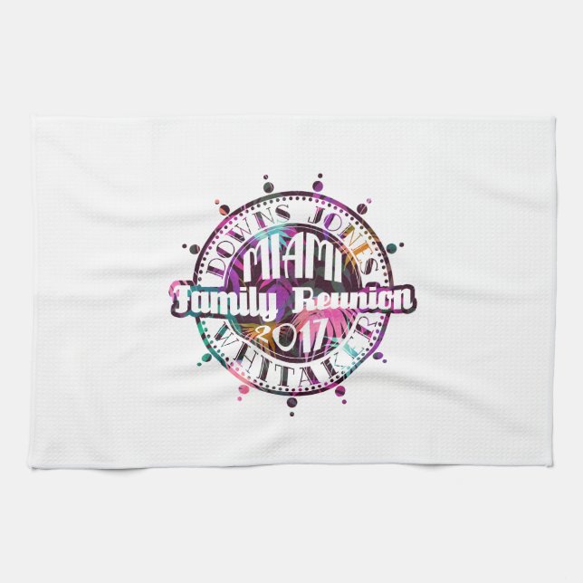 Official DJW Reunion 2017 Miami Hand Towel (Horizontal)