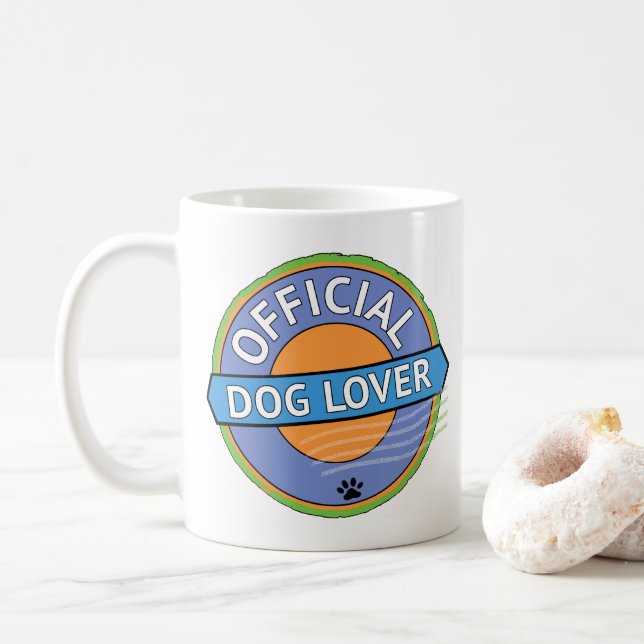 Official Dog Lover    Coffee Mug (With Donut)