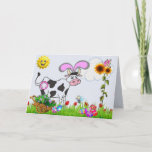 Official Easter Cow Holiday Card<br><div class="desc">Easter Cow</div>