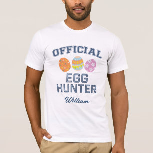 Official Egg Hunter Custom Name Easter Men T-Shirt