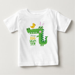 Official Egg Hunter Cute Dinosaur Baby T-Shirt