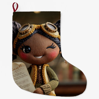 Official Elf Report Large Christmas Stocking