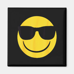 Official Emoji Retro Sungles Yellow Smile Face Magnet