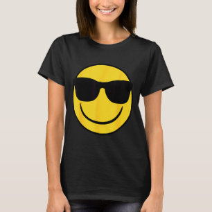 Official Emoji Retro Sungles Yellow Smile Face T-Shirt