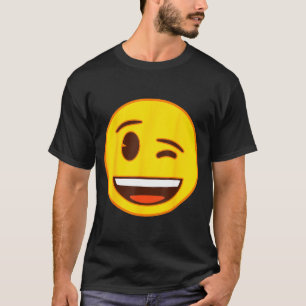 Official Emoji Wink Winking Yellow Smile Face T-Shirt
