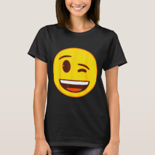 Official Emoji Wink Winking Yellow Smile Face  T-Shirt