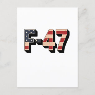 Official F47 Maga Fighter Jet F-47 Jet Fighter Air Invitation Postcard