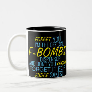 Official F-Bombs Dispenser Two-Tone Coffee Mug
