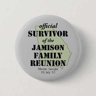 Official Family Reunion Survivor - Georgia Green 6 Cm Round Badge