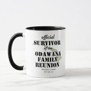 Official Family Reunion Survivor - Hawaii Green Mug