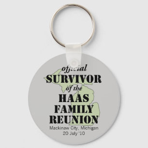 Official Family Reunion Survivor - Michigan Green Key Ring