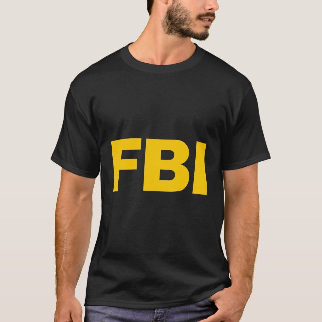 Official Federal Agent Apparel Fbi Blue Small T-Shirt (Front)