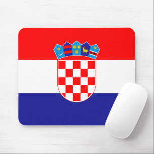 Official Flag of Croatia Emblem Mouse Pad
