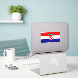 Official Flag of Croatia National Emblem Sticker
