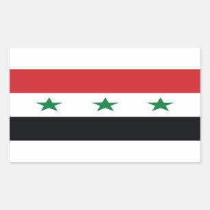 Official Flag of Iraq Rectangular Sticker