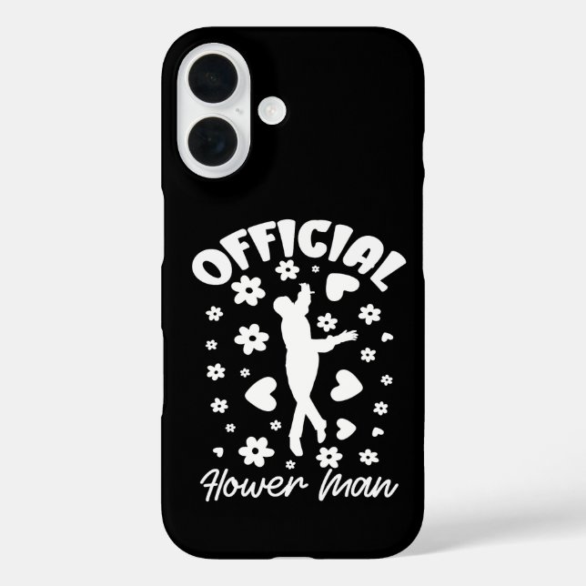 Official Flower Man Dancing Funny Wedding & bridal Case-Mate iPhone Case (Back)