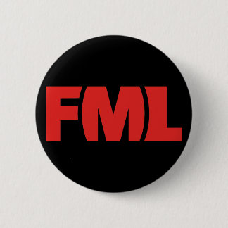 Official FML Badge: FML Red/Black 6 Cm Round Badge