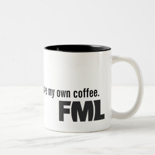 Official FML Mug: Homemade Two-Tone Coffee Mug