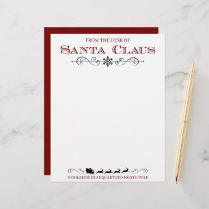 Official "From the Desk of Santa Claus" Letterhead