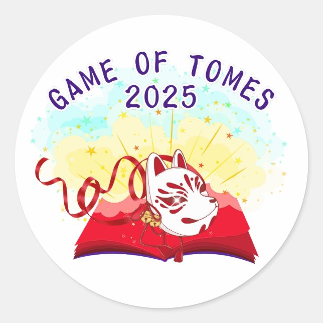 Official Game of Tomes 2025 Stickers (Front)