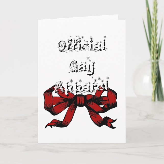 Official Gay Apparel Holiday Card (Front)
