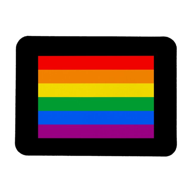 OFFICIAL GAY PRIDE FLAG MAGNET (Horizontal)
