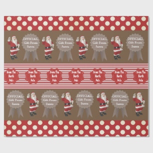 Official Gift From Santa Wrapping Paper