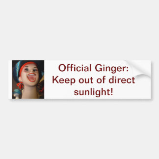 Official Ginger bumper sticker