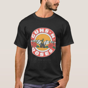 Official Guns Nâ€™ Roses 1989 Bullet Seal La T-Shirt