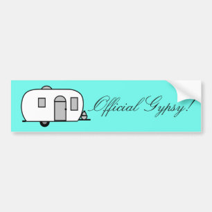 Official Gypsy! Streamlined Rounder camper trailer Bumper Sticker