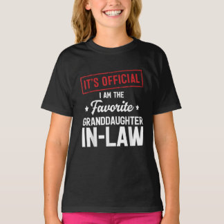Official I'm The Favourite Granddaughter-In-Law T-Shirt