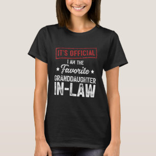 Official I'm The Favourite Granddaughter-In-Law T-Shirt