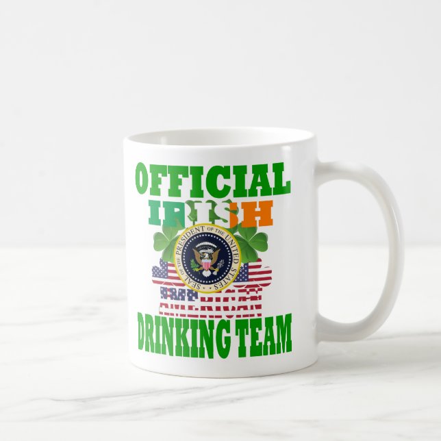 Official Irish american drinking team Coffee Mug (Right)