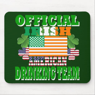 Official Irish American drinking team Mouse Pad