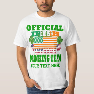 Official Irish American drinking team T-Shirt