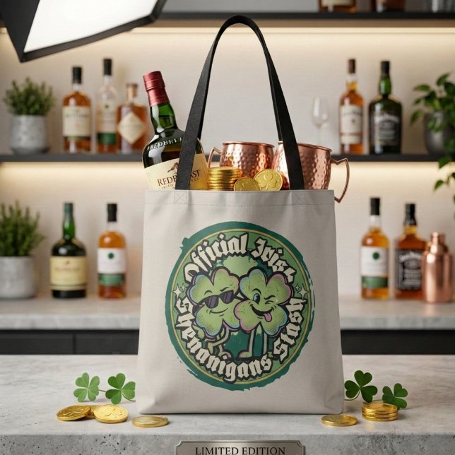 Official Irish Shenanigans Stash Retro Tote Bag (Creator Uploaded)