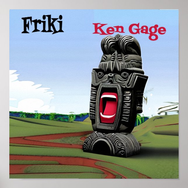 Official Ken Gauge Friki Music Album Poster (Front)