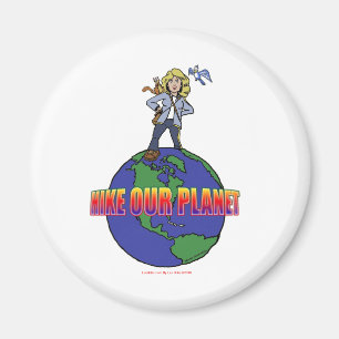 Official Kids Hike Our Planet Logo Gear Magnet