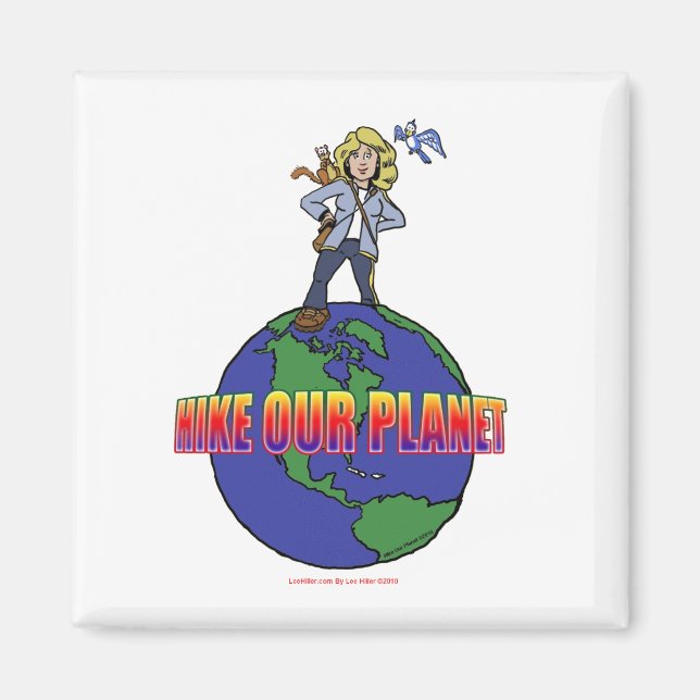 Official Kids Hike Our Planet Logo Gear Magnet (Front)