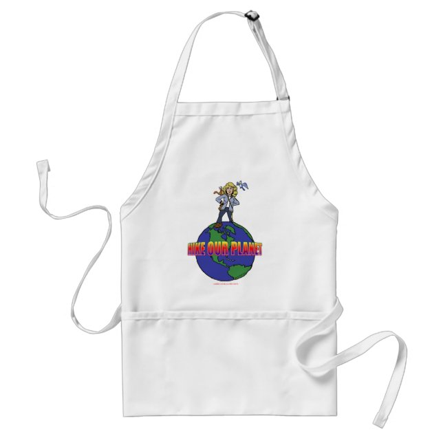 Official Kids Hike Our Planet Logo Gear Standard Apron (Front)