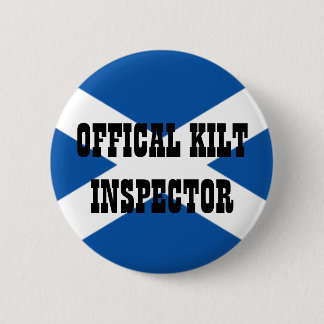 Official Kilt Inspector 6 Cm Round Badge