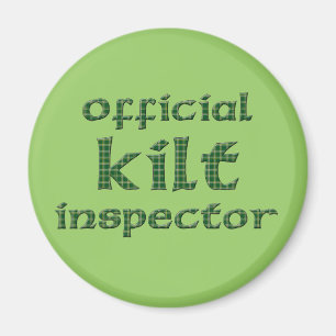 Official Kilt Inspector Magnet