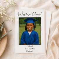 Official Kindergarten Graduate Photo