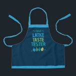 Official Latke Taste Tester Kids Hanukkah Apron<br><div class="desc">Share the joy of the holiday season with your friends and family with this Official Latke Taste Tester Kids Hanukkah Apron. This design features colorful dreidels on a navy background surrounded by confetti. Pair with other items from the Hanukkah Dreidel Party collection for a cohesive, festive celebration.</div>