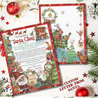 Official Letter from Santa Claus | Traditional Red