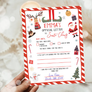 Official Letter to Santa Claus Christmas Eve Mail