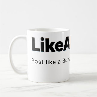 Official LikeABoss.fun Minimalist Logo Mug