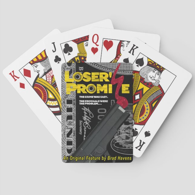 Official Loser's Promise Poster on Playing Cards (Back)