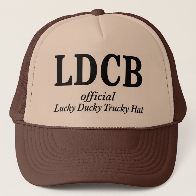 Official Lucky Ducky Trucky Hat-Initials Trucker Hat (Front)