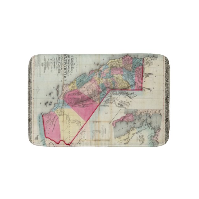 Official map of the State of California Bath Mat (Front)